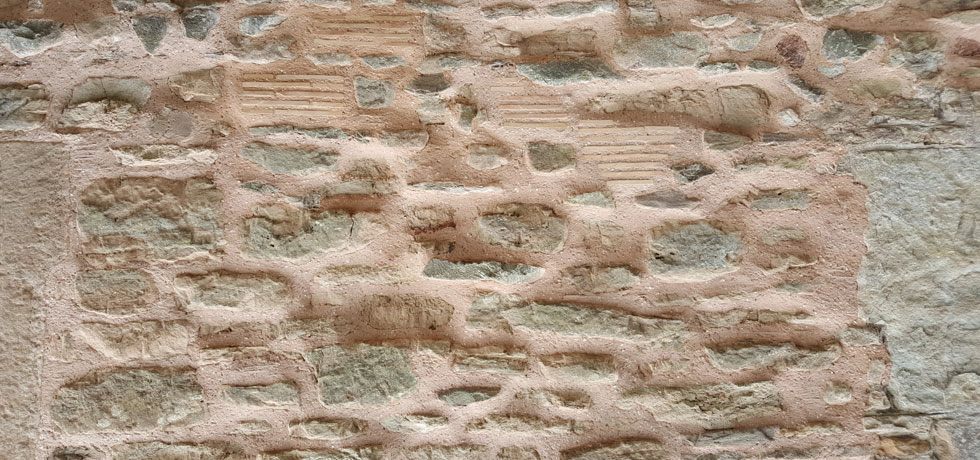 Lime mortar repointing, 2016